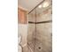 Large walk-in shower with neutral tile and glass enclosure at 8 Biltmore Est # 123, Phoenix, AZ 85016