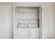 Laundry closet with washer and dryer included at 8131 N 107Th Ave # 81, Peoria, AZ 85345