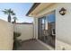 Private patio with sliding glass door access at 8131 N 107Th Ave # 81, Peoria, AZ 85345