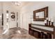 Bright and airy foyer with tile flooring and decorative accents at 9312 E Arrowvale Dr, Sun Lakes, AZ 85248