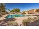 Community lap pool with swim lanes at 9312 E Arrowvale Dr, Sun Lakes, AZ 85248