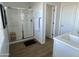 Bathroom with a walk-in shower and double vanity at 9408 E Supernova Dr, Mesa, AZ 85212