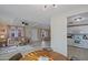 Dining area with a view into the kitchen and living room at 9501 E Broadway Rd # 140, Mesa, AZ 85208