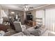 Cozy living room featuring a fireplace and neutral color palette at 11840 N 49Th Ave, Glendale, AZ 85304