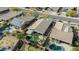 Aerial view of homes with pools and solar panels at 17639 W Buckhorn Dr, Goodyear, AZ 85338