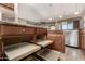 Kitchen island with pull-out drawers for added storage and functionality at 17770 W Cottonwood Ln, Goodyear, AZ 85338