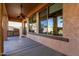 Covered patio with built-in grill and ceiling fan at 17770 W Cottonwood Ln, Goodyear, AZ 85338