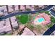 Aerial view of community pool and green space at 2026 N Atwood --, Mesa, AZ 85207