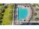 Overhead view of sparkling community pool with surrounding lounge chairs at 21004 N 58Th Way, Phoenix, AZ 85054