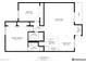 Floor plan showing a 2 bed, 2 bath condo with living room, kitchen, and dining area at 2228 E Campbell Ave # 121, Phoenix, AZ 85016
