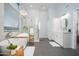 Spa-like bathroom with soaking tub, walk-in shower, and modern vanity at 29991 N 78Th Pl, Scottsdale, AZ 85266
