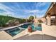 Inviting pool and spa with ample patio space at 40916 N Harbour Town Way, New River, AZ 85087