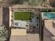 Backyard with pool and artificial turf at 41633 N Cedar Chase E Rd, Anthem, AZ 85086