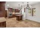 Kitchen with island and breakfast nook at 7618 E Ironwood Dr, Scottsdale, AZ 85258