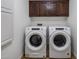Laundry room with Whirlpool washer and dryer at 7618 E Ironwood Dr, Scottsdale, AZ 85258