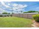 Spacious backyard with lawn and chain link fence at 8448 E Cambridge Ave, Scottsdale, AZ 85257