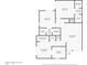 Condo floor plan showing two bedrooms, two bathrooms, living room, kitchen, and laundry at 850 S River Dr # 1092, Tempe, AZ 85281