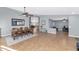Formal dining room with wooden table and six chairs at 8729 W Tonopah Dr, Peoria, AZ 85382