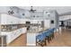 Island kitchen with granite countertops and stainless steel appliances at 8729 W Tonopah Dr, Peoria, AZ 85382