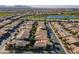 Aerial view of houses, golf course, and landscape at 1397 E Verde Blvd, Queen Creek, AZ 85140