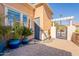 Landscaped side yard with a walkway and gate at 1397 E Verde Blvd, Queen Creek, AZ 85140