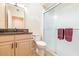 Bathroom with granite countertops and shower at 14950 W Mountain View Blvd # 2301, Surprise, AZ 85374