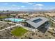 Aerial view of community center and pool area at 16780 W Cameron Dr, Surprise, AZ 85388