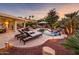 Relax by the pool on the spacious patio with lounge chairs at 22012 N Arrellaga Dr, Sun City West, AZ 85375