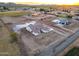 Aerial view of a new construction craftsman style home at 22859 W Euclid Ave, Buckeye, AZ 85326