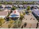 Aerial view of house and neighborhood, showcasing surrounding homes at 2490 E Fiesta Dr, Casa Grande, AZ 85194