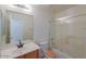 Clean bathroom with tub, shower, and vanity at 2490 E Fiesta Dr, Casa Grande, AZ 85194