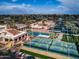 Aerial view of tennis and pickleball courts at 26409 S Moonshadow Dr, Sun Lakes, AZ 85248