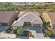 Aerial view of a single-story home with a two-car garage at 29512 N Tarragona Dr, Peoria, AZ 85383