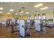 Fitness center with rows of strength training equipment at 29512 N Tarragona Dr, Peoria, AZ 85383