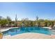 Stunning swimming pool with a spacious deck at 29512 N Tarragona Dr, Peoria, AZ 85383