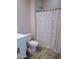 Bathroom with shower and toilet at 3094 N 195Th Dr, Buckeye, AZ 85396