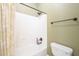 Bathroom with shower, tub and toilet at 3151 E Turnberry Dr, Gilbert, AZ 85298