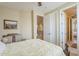 Bedroom with a queen-size bed and access to a hall bathroom at 3151 E Turnberry Dr, Gilbert, AZ 85298