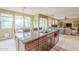 Kitchen with granite countertops and a large island at 3151 E Turnberry Dr, Gilbert, AZ 85298