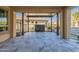 Covered patio with a water feature and tile flooring at 316 E Leverenz Ave, Queen Creek, AZ 85140