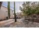 Relaxing patio with fountain and seating area at 32633 N 137Th St, Scottsdale, AZ 85262