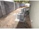 Two AC units located in the backyard at 3432 E Bartlett Dr, Gilbert, AZ 85234