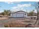 Detached garage with solar panels and double doors at 4205 E Peak View Rd, Cave Creek, AZ 85331