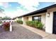 Landscaped walkway leading to modern front door at 4916 E Kathleen Rd, Scottsdale, AZ 85254