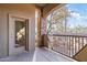 Private patio with door access and views of the community at 5350 E Deer Valley Dr # 1418, Phoenix, AZ 85054