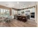 Spacious kitchen featuring island, stainless steel appliances, and hardwood floors at 5429 E Barwick Dr, Cave Creek, AZ 85331