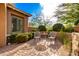 Charming courtyard patio with comfortable seating for two at 5429 E Barwick Dr, Cave Creek, AZ 85331