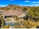 Stunning aerial view showcasing expansive backyard and pool at 6033 E Pebbles Ct, Cave Creek, AZ 85331