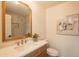 Modern bathroom with updated vanity and a large mirror at 6425 N 79Th St, Scottsdale, AZ 85250