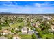 Wide aerial view showcasing the property's location within the neighborhood and surrounding landscape at 715 S Cactus Wren St, Gilbert, AZ 85296